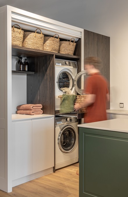 Sage Doors laundry roller door Opticoat Vanilla Cupcake Feather White Timbalook Rangitoto 10 1920